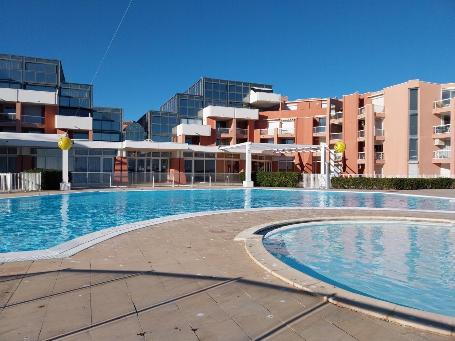 Studio Vue Mer Avec Pkg, Piscine, Tennis, Plage Direct Sete Bagian luar foto