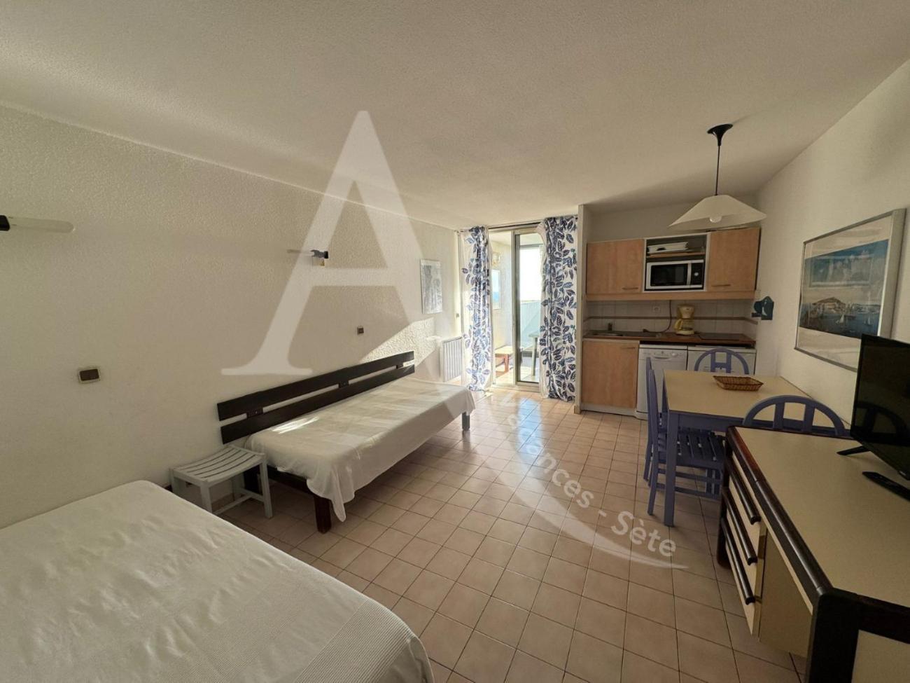 Studio Vue Mer Avec Pkg, Piscine, Tennis, Plage Direct Sete Bagian luar foto