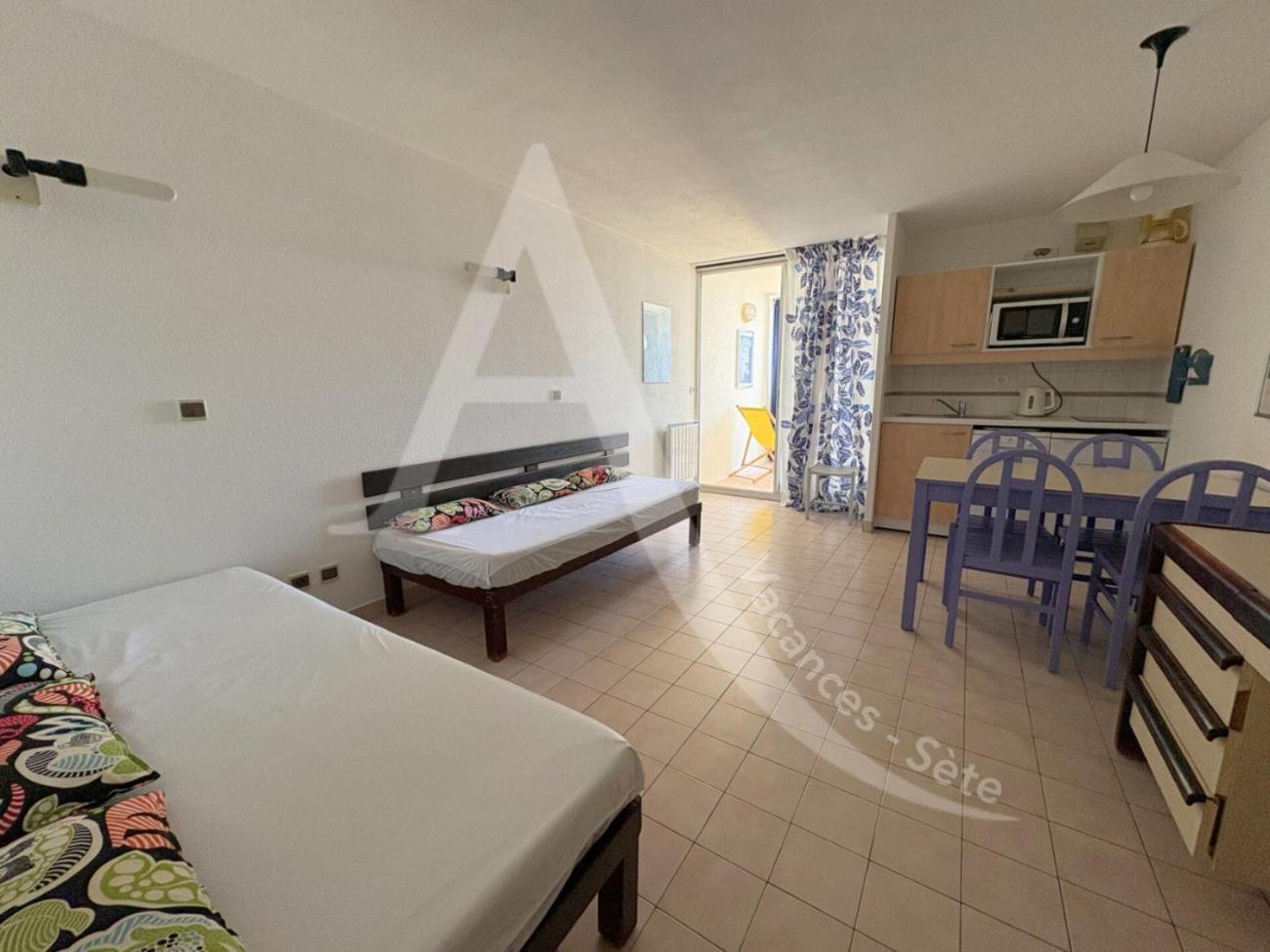 Studio Vue Mer Avec Pkg, Piscine, Tennis, Plage Direct Sete Bagian luar foto
